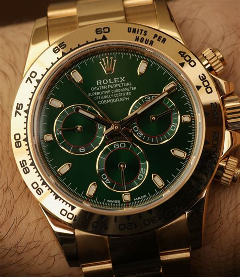 rolex cosmograph green